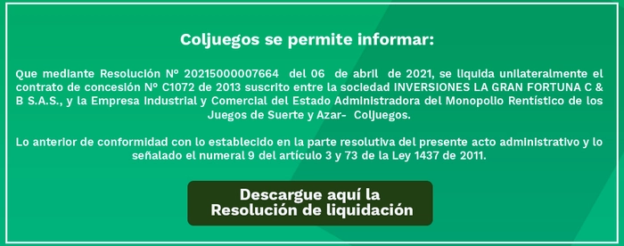 Inversiones la Gran Fortuna Liquidado